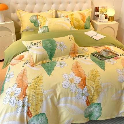 91家纺网 家纺一手货源 找家纺 （总）宝莱利家纺 2025高克重印花喷气磨毛四件套