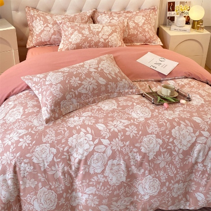 91家纺网 家纺一手货源 找家纺 （总）宝莱利家纺 2025高克重印花喷气磨毛四件套