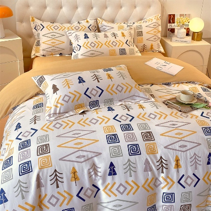 91家纺网 家纺一手货源 找家纺 （总）宝莱利家纺 2025高克重印花喷气磨毛四件套