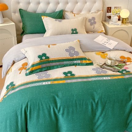 91家纺网 家纺一手货源 找家纺 （总）宝莱利家纺 2025高克重印花喷气磨毛四件套