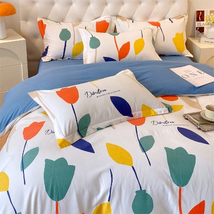 91家纺网 家纺一手货源 找家纺 （总）宝莱利家纺 2025高克重印花喷气磨毛四件套