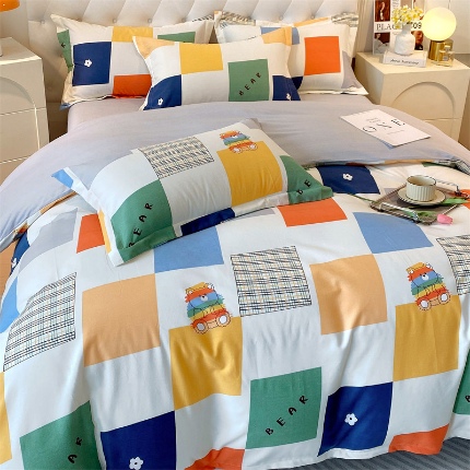 91家纺网 家纺一手货源 找家纺 （总）宝莱利家纺 2025高克重印花喷气磨毛四件套