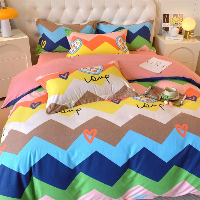 91家纺网 家纺一手货源 找家纺 （总）宝莱利家纺 2025高克重印花喷气磨毛四件套