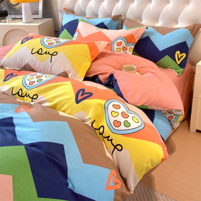 91家纺网 家纺一手货源 找家纺 （总）宝莱利家纺 2025高克重印花喷气磨毛四件套