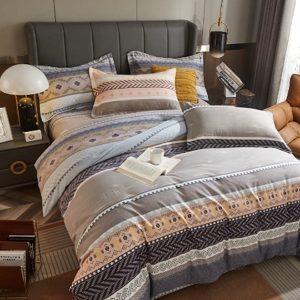 91家纺网 家纺一手货源 找家纺 （总）宝莱利家纺 2025加厚磨毛四件套 