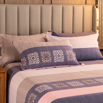 91家纺网 家纺一手货源 找家纺 （总）宝莱利家纺 2025加厚磨毛民族复古风单枕套