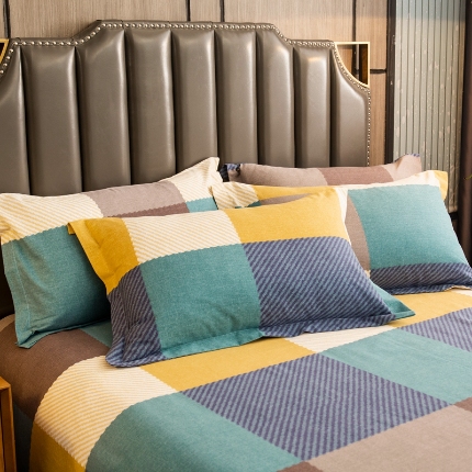 91家纺网 家纺一手货源 找家纺 （总）宝莱利家纺 2025加厚磨毛民族复古风单枕套