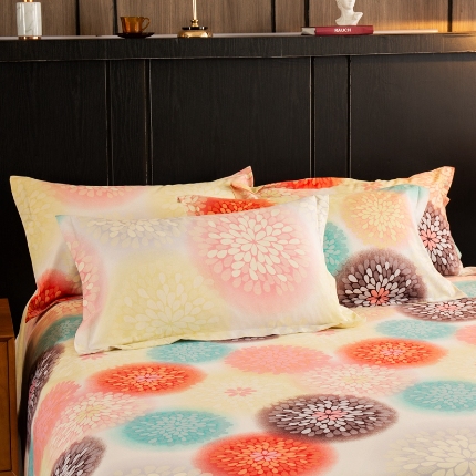 91家纺网 家纺一手货源 找家纺 （总）宝莱利家纺 2025加厚磨毛民族复古风单枕套