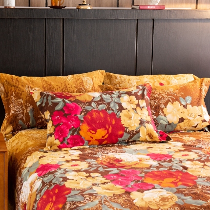 （总）宝莱利家纺 2025加厚磨毛民族复古风单枕套