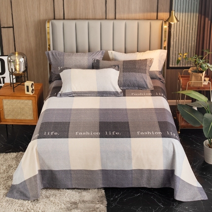 91家纺网 家纺一手货源 找家纺 （总）宝莱利家纺 2025加厚磨毛民族复古风直角床单