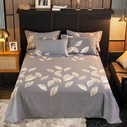 91家纺网 家纺一手货源 找家纺 （总）宝莱利家纺 2025加厚磨毛民族复古风直角床单