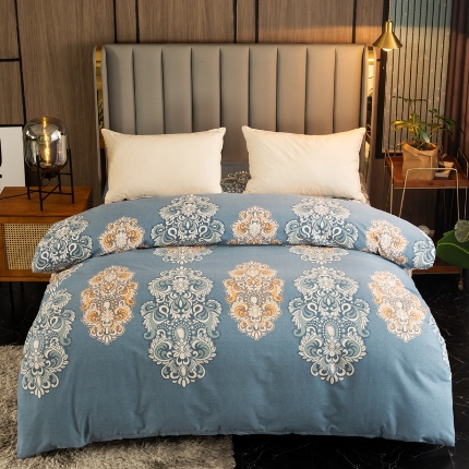 91家纺网 家纺一手货源 找家纺 （总）宝莱利家纺 2025加厚磨毛民族复古风单被套