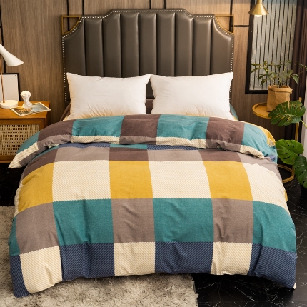 91家纺网 家纺一手货源 找家纺 （总）宝莱利家纺 2025加厚磨毛民族复古风单被套