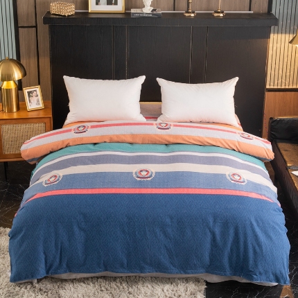 91家纺网 家纺一手货源 找家纺 （总）宝莱利家纺 2025加厚磨毛民族复古风单被套