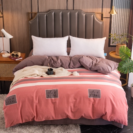 91家纺网 家纺一手货源 找家纺 （总）宝莱利家纺 2025加厚磨毛民族复古风单被套