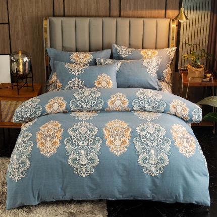 91家纺网 家纺一手货源 找家纺 （总）宝莱利家纺 2025加厚磨毛民族复古风四件套