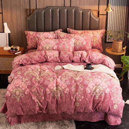 91家纺网 家纺一手货源 找家纺 （总）宝莱利家纺 2025加厚磨毛民族复古风四件套