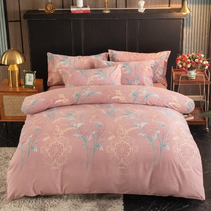 91家纺网 家纺一手货源 找家纺 （总）宝莱利家纺 2025加厚磨毛民族复古风四件套