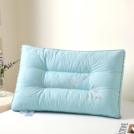 91家纺网 家纺一手货源 找家纺 兴丝露枕芯 亲肤刺绣羽丝枕 舒适护颈枕 枕芯 枕头