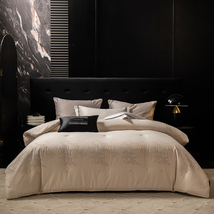 91家纺网 家纺一手货源 找家纺 （总）雅高家居汉帛—2025新款高支高密全棉贡缎汉帛色织大提花冬被被子被芯高档被子