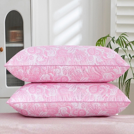 91家纺网 家纺一手货源 找家纺 （总）新品 兴丝露枕芯 特价舒适枕 磨毛印花枕芯 羽丝枕 学生枕 高枕48x74cm 高弹舒适枕