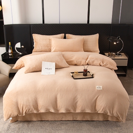 91家纺网 家纺一手货源 找家纺 2025新款床上用品牛奶绒四件套羊羔绒学生宿舍三件套珊瑚绒法兰绒