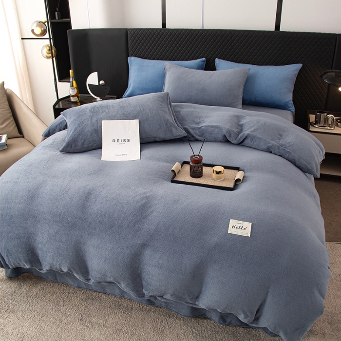 91家纺网 家纺一手货源 找家纺 2025新款床上用品牛奶绒四件套羊羔绒学生宿舍三件套珊瑚绒法兰绒