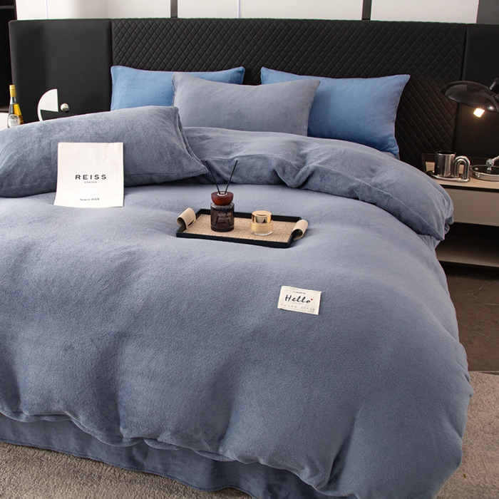 91家纺网 家纺一手货源 找家纺 2025新款床上用品牛奶绒四件套羊羔绒学生宿舍三件套珊瑚绒法兰绒