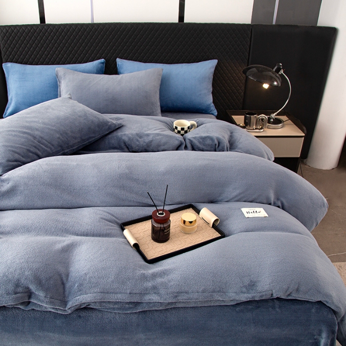 91家纺网 家纺一手货源 找家纺 2025新款床上用品牛奶绒四件套羊羔绒学生宿舍三件套珊瑚绒法兰绒