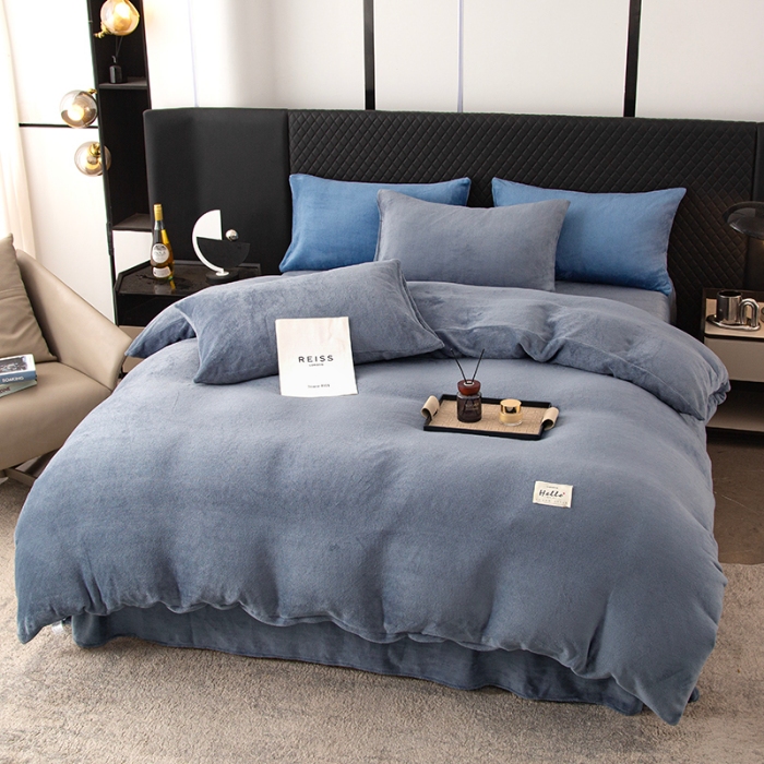 91家纺网 家纺一手货源 找家纺 2025新款床上用品牛奶绒四件套羊羔绒学生宿舍三件套珊瑚绒法兰绒