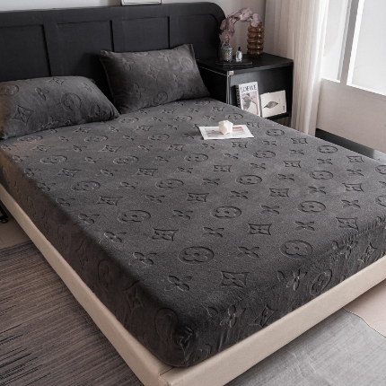 91家纺网 家纺一手货源 找家纺 （总）牛奶绒床笠单件珊瑚绒床罩加绒加厚床垫套保护罩保暖防滑床单套罩