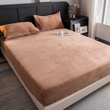 91家纺网 家纺一手货源 找家纺 （总）牛奶绒床笠单件珊瑚绒床罩加绒加厚床垫套保护罩保暖防滑床单套罩