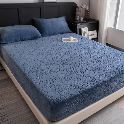 91家纺网 家纺一手货源 找家纺 （总）牛奶绒床笠单件珊瑚绒床罩加绒加厚床垫套保护罩保暖防滑床单套罩