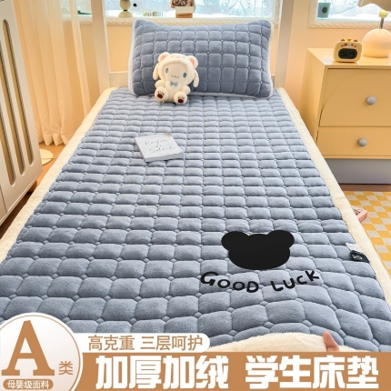 91家纺网 家纺一手货源 找家纺 （总）爱屋及屋 2025新款牛奶绒床垫软垫加绒加厚床褥垫冬季宿舍单人铺地床褥子【填充200g】