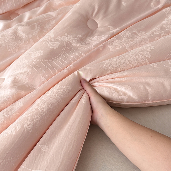 91家纺网 家纺一手货源 找家纺 （总）雅高 2025雅韵系列-60s木本天丝棉银丝大提花大豆纤维立体冬被拉链二合一子母被双胎被子加厚大豆被被芯