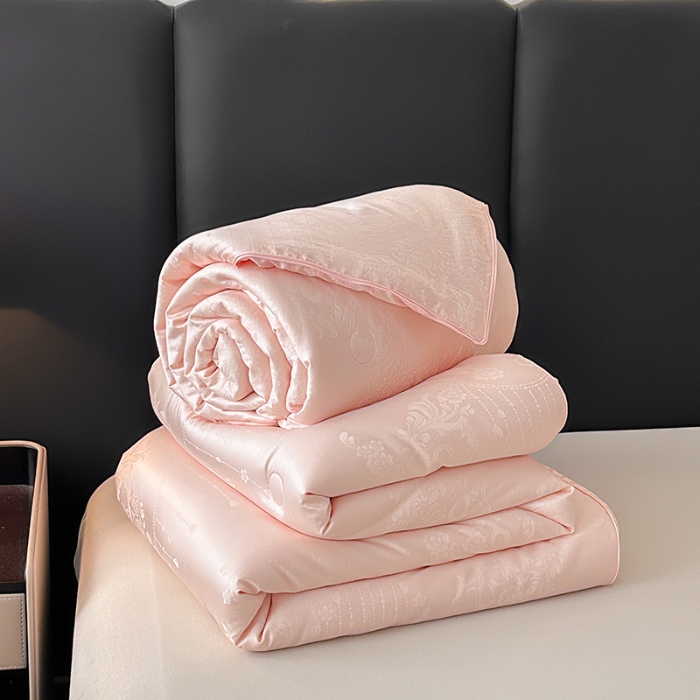 91家纺网 家纺一手货源 找家纺 总  雅高60木本天丝棉银丝大提花大豆纤维二合一子母被春秋被加厚冬被子被芯