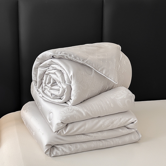 91家纺网 家纺一手货源 找家纺 总  雅高60木本天丝棉银丝大提花大豆纤维二合一子母被春秋被加厚冬被子被芯