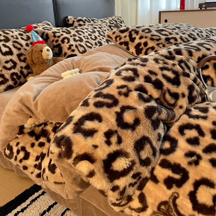 91家纺网 家纺一手货源 找家纺 （总）金梦拉 2025直播爆款A类加厚兔绒印花系列四件套