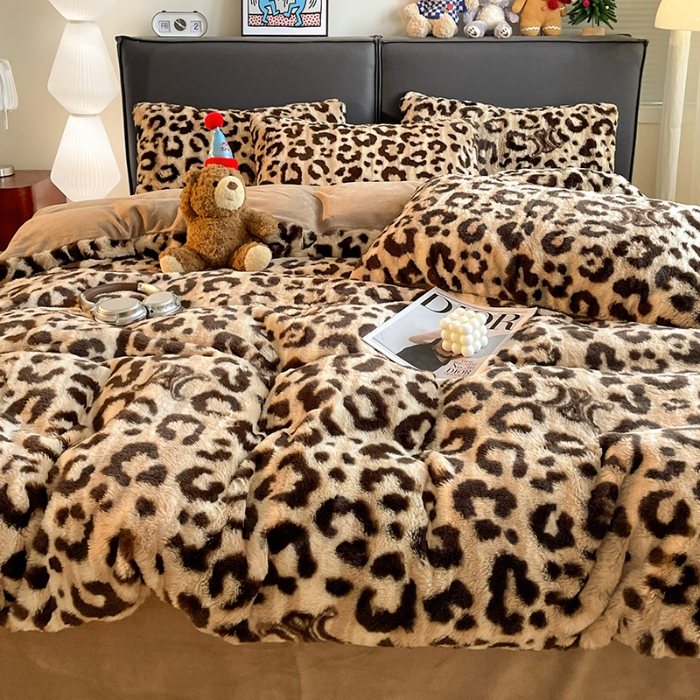 91家纺网 家纺一手货源 找家纺 （总）金梦拉 2025直播爆款A类加厚兔绒印花系列四件套