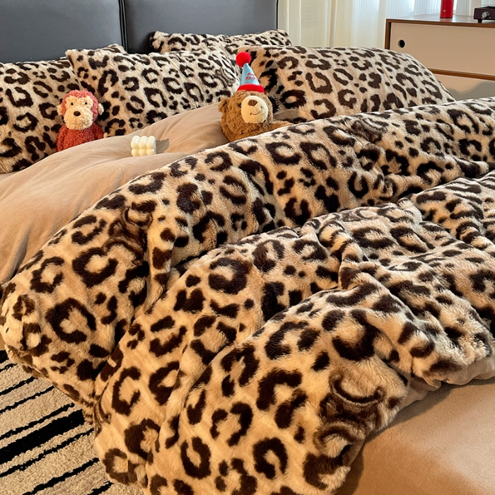 91家纺网 家纺一手货源 找家纺 （总）金梦拉 2025直播爆款A类加厚兔绒印花系列四件套