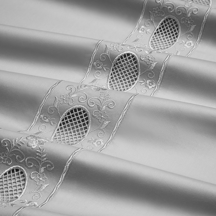 91家纺网 家纺一手货源 找家纺 100支100S全棉皇妃缎四件套可配七件套可定制长绒棉直播爆款 空灵绣语