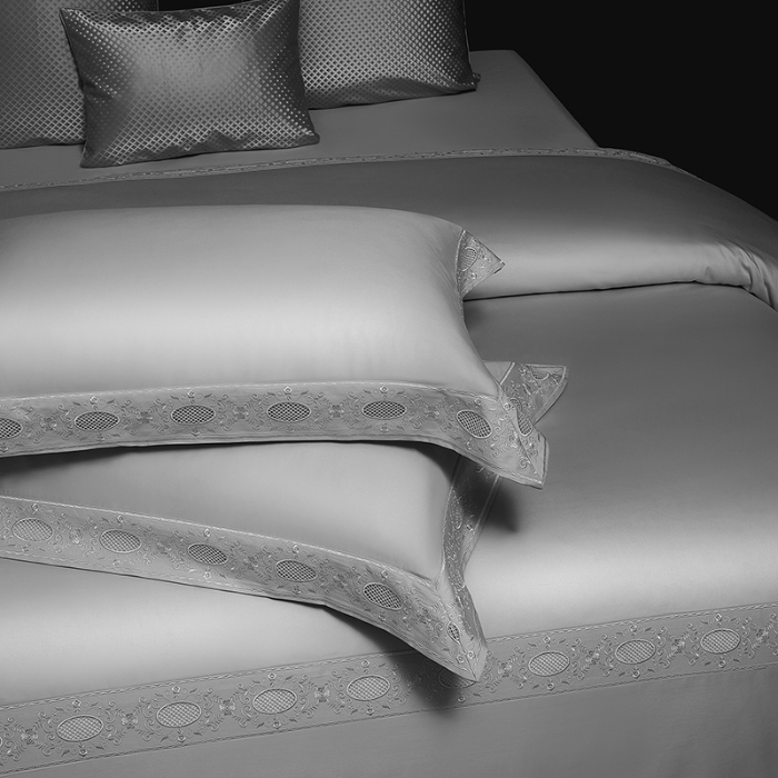 91家纺网 家纺一手货源 找家纺 100支100S全棉皇妃缎四件套可配七件套可定制长绒棉直播爆款 空灵绣语