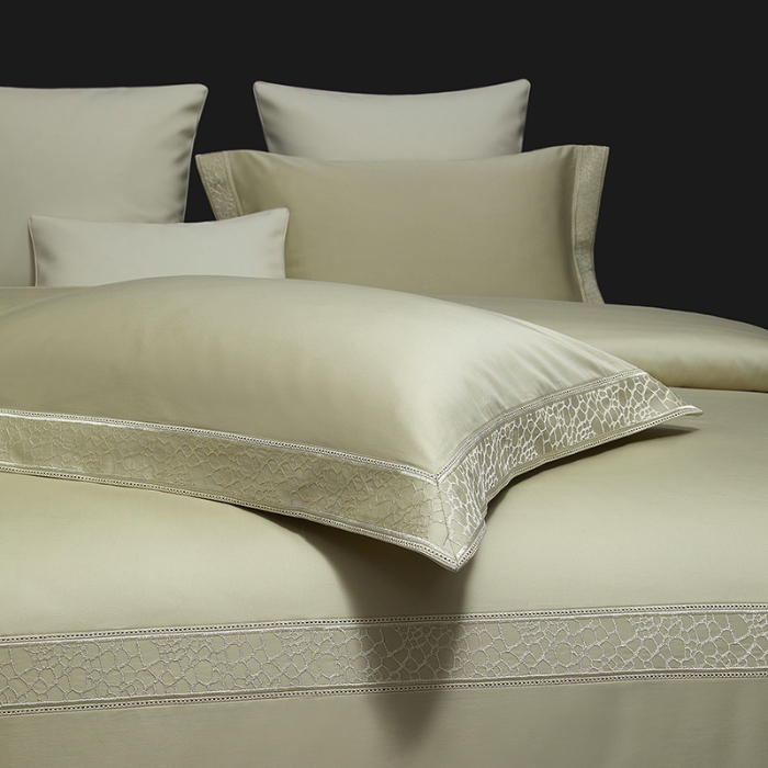 91家纺网 家纺一手货源 找家纺 100支100S全棉皇妃缎四件套可配七件套可定制长绒棉直播爆款 岩间絮语