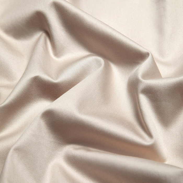 91家纺网 家纺一手货源 找家纺 100支100S全棉太妃缎纯色拼色四件套可选多件套可定制长绒棉直播爆款 木语经纬香槟