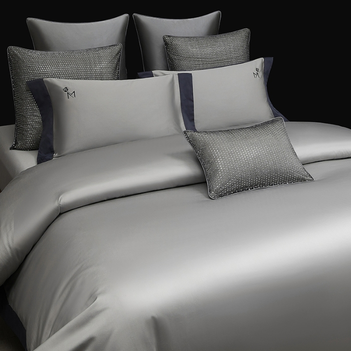 91家纺网 家纺一手货源 找家纺 （总）50S50支长绒棉纯色烫画拼接四件套直播爆款