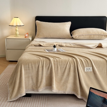 （总）恋人优选 新款柔软亲肤A类双面牛奶绒毛毯床单多功能毯