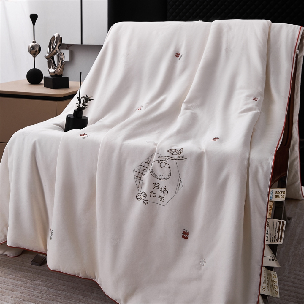 91家纺网 家纺一手货源 找家纺 （总）好柿发生 高端婚被首选100%桑蚕丝结婚喜被子母被陪嫁 国标黄金长丝 假一赔三