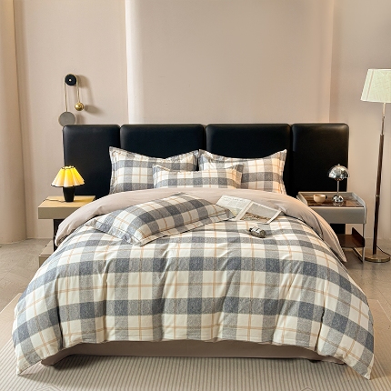 91家纺网 家纺一手货源 找家纺 （总）帛美家纺 2025新款全棉加厚款数码印花磨毛四件套