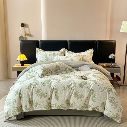 91家纺网 家纺一手货源 找家纺 （总）帛美家纺 2025新款全棉加厚款数码印花磨毛四件套