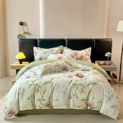 91家纺网 家纺一手货源 找家纺 （总）帛美家纺 2025新款全棉加厚款数码印花磨毛四件套